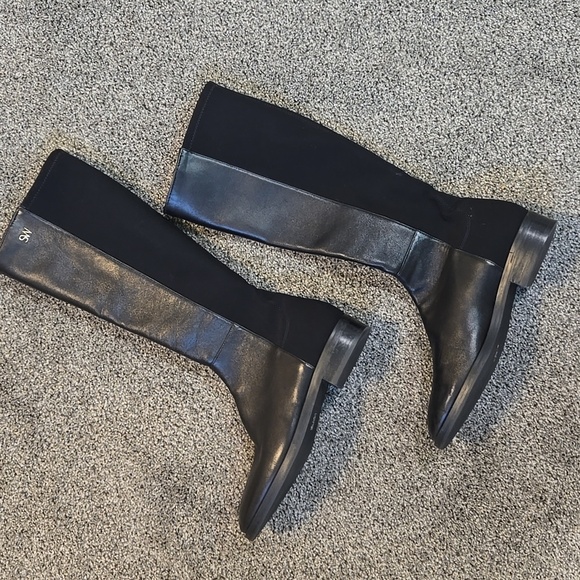 Stuart Weitzman Women Gillian 60 Microstretch Leather Riding Boots Shoes Sz 7 - Picture 3 of 16